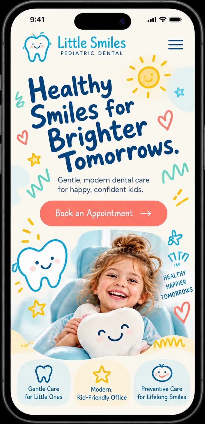 Little Smiles Pediatric Dental mobile website